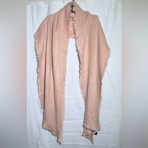 EXPRESS Blush Pink Scarf/Shawl/Wrap Fuzzy Soft, 19x94